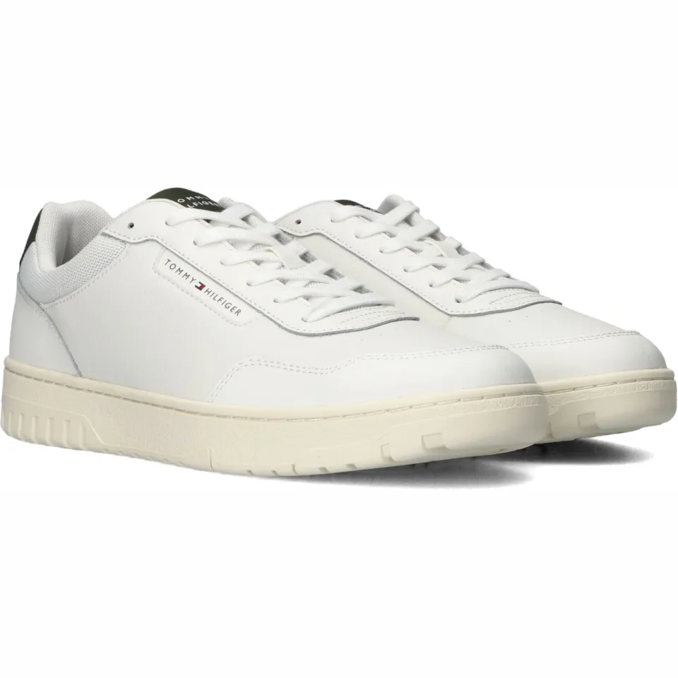 Tommy Hilfiger leren sneakers ecru, foto 3