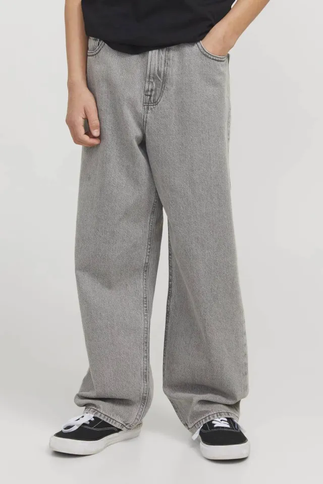 Jack & Jones JUNIOR loose fit jeans - grey denim