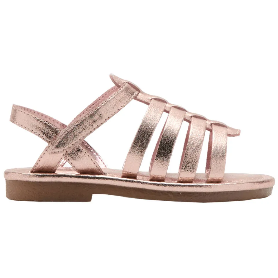 Mango Kids sandalen metallic roze lichtroze