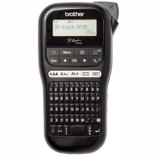 Brother Labelprinter brother p-touch tze pt-h110 draagbaar Qwerty 12mm zwart