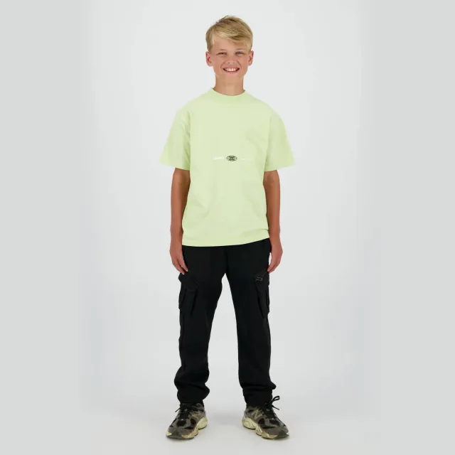 Raizzed T-shirt met backprint limegroen