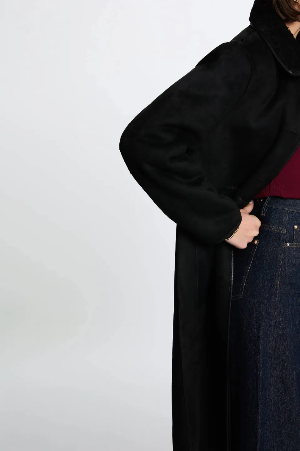 Morgan Gimaki mantel zwart, foto 3