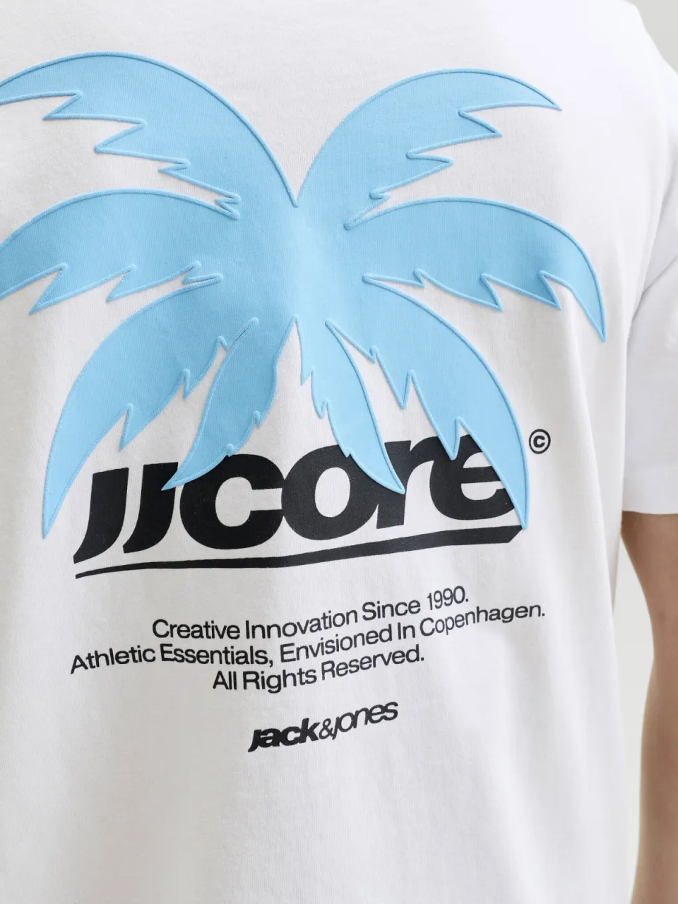 Jack & Jones t-shirt wit met kleine print, foto 6