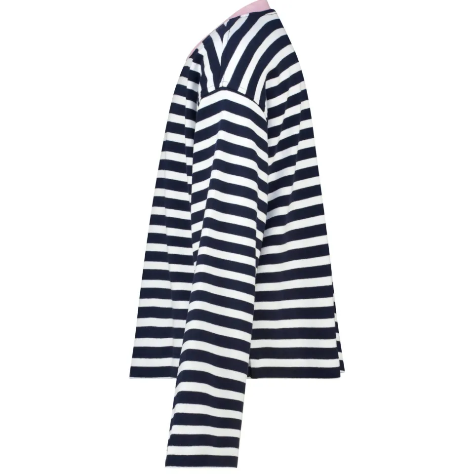 America Today gestreepte longsleeve donkerblauw/wit, foto 3