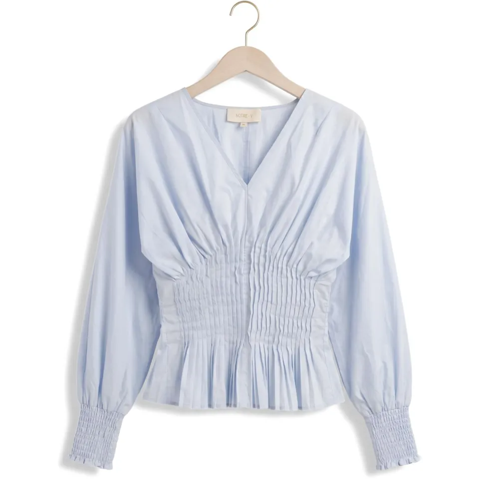 Notre-V NV-isel blouse lichtblauw, foto 2