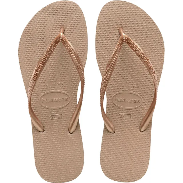 Havaianas Slim teenslippers roségoud Roségoud/Rose Gold