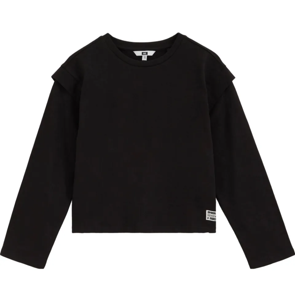 WE Fashion longsleeve zwart, foto 2