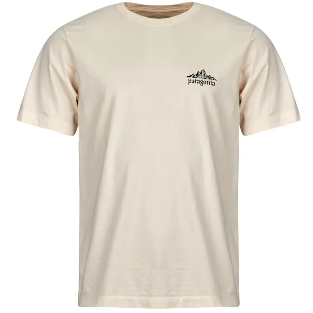 Patagonia T-shirt Korte Mouw Patagonia M'S CLOUD CRAG T-SHIRT Beige