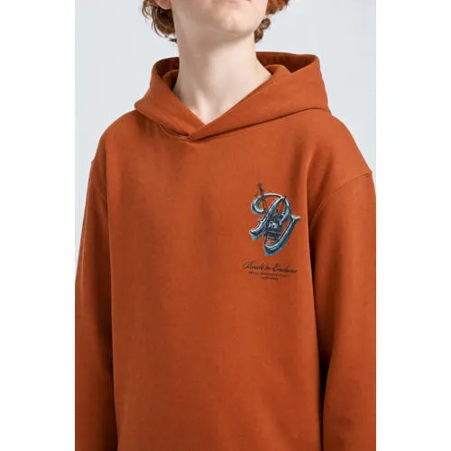 Petrol Industries hoodie met backprint - oranje, foto 5