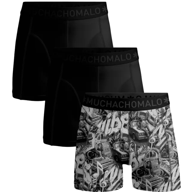 Muchachomalo Heren 3-pack Boxershorts Veelkleurig