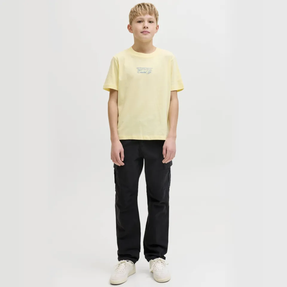 Jack & Jones Junior T-shirt geel, foto 4