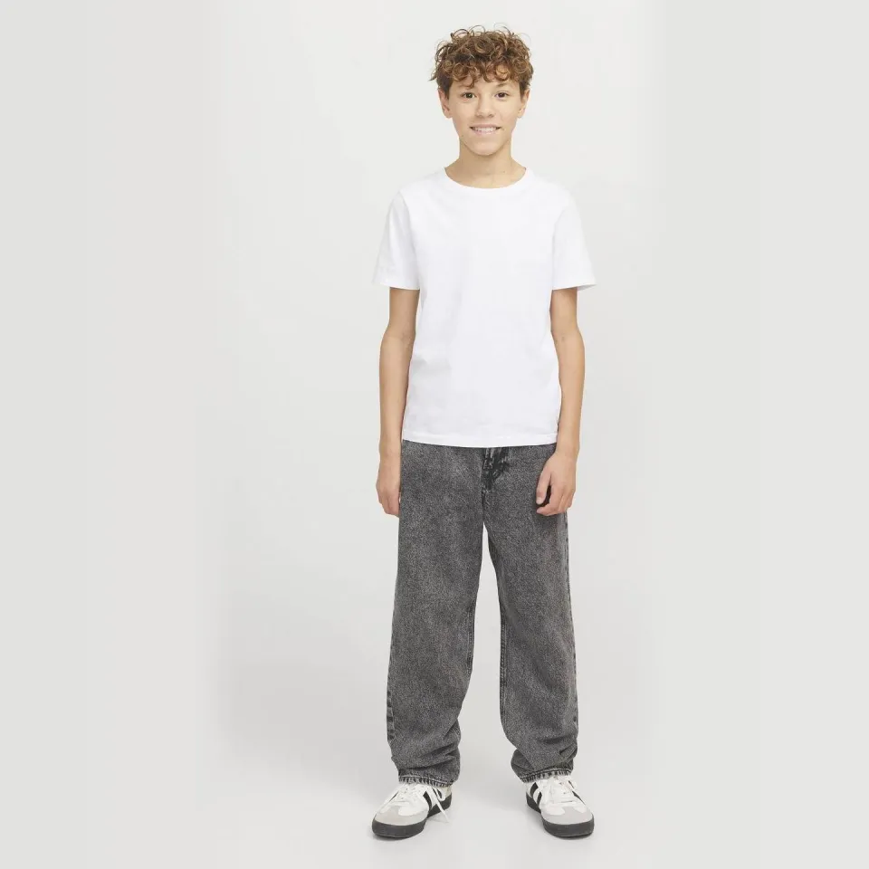 Jack & Jones JUNIOR high waist relaxed fit jeans grey denim