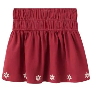 Mango Kids korte rok met borduursels rood, foto 3