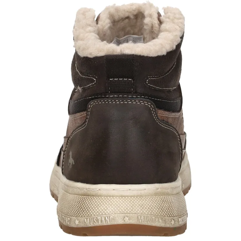 Mustang veterschoenen hoog bruin, foto 4