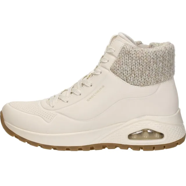 Skechers Uno Rugged Darling Days hoge sneaker gebroken wit, foto 2