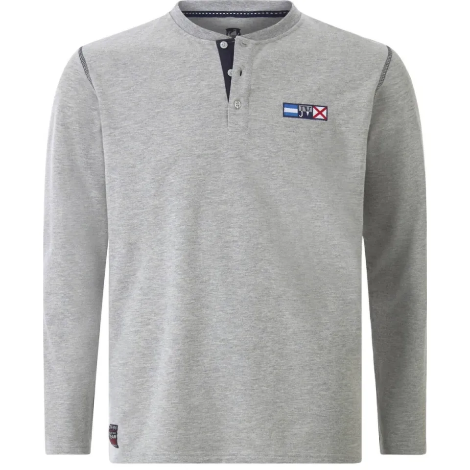 Jan Vanderstorm longsleeve JORNSEN Plus grijs, foto 3