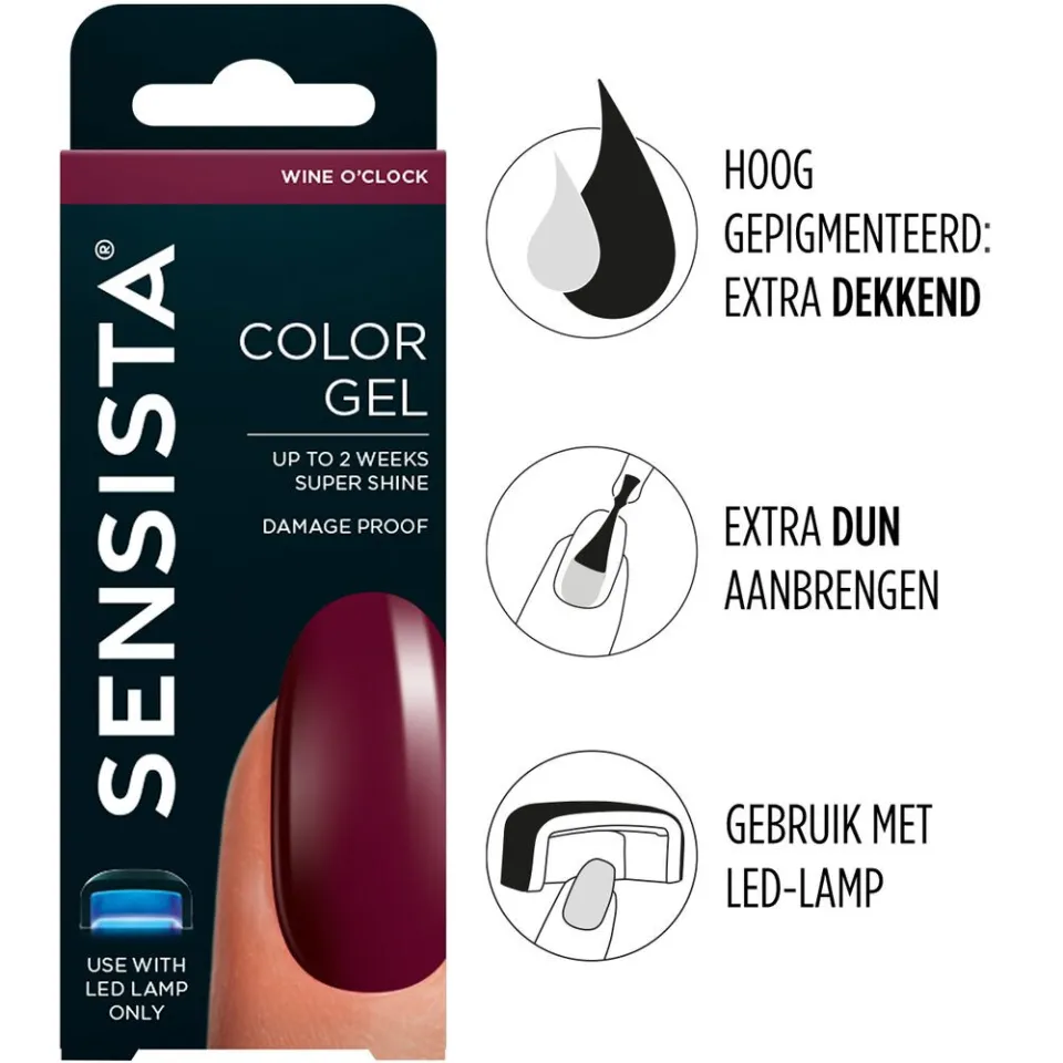 Sensista Color Gel Wine O'Clock nagellak, foto 3