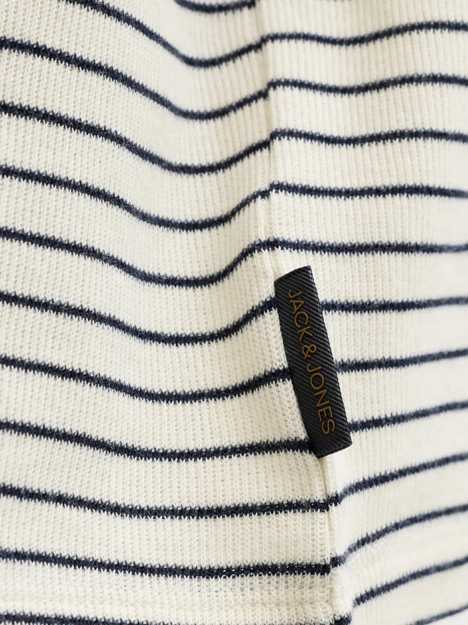 Jack & Jones JJEDOVER T-shirt ecru gestreept, foto 6