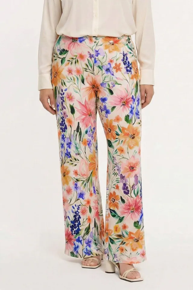 Yoek Mystic Bloom wide leg broek multi, foto 4