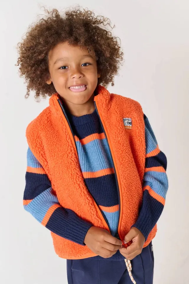 Tumble 'n Dry Wells teddy bodywarmer oranje