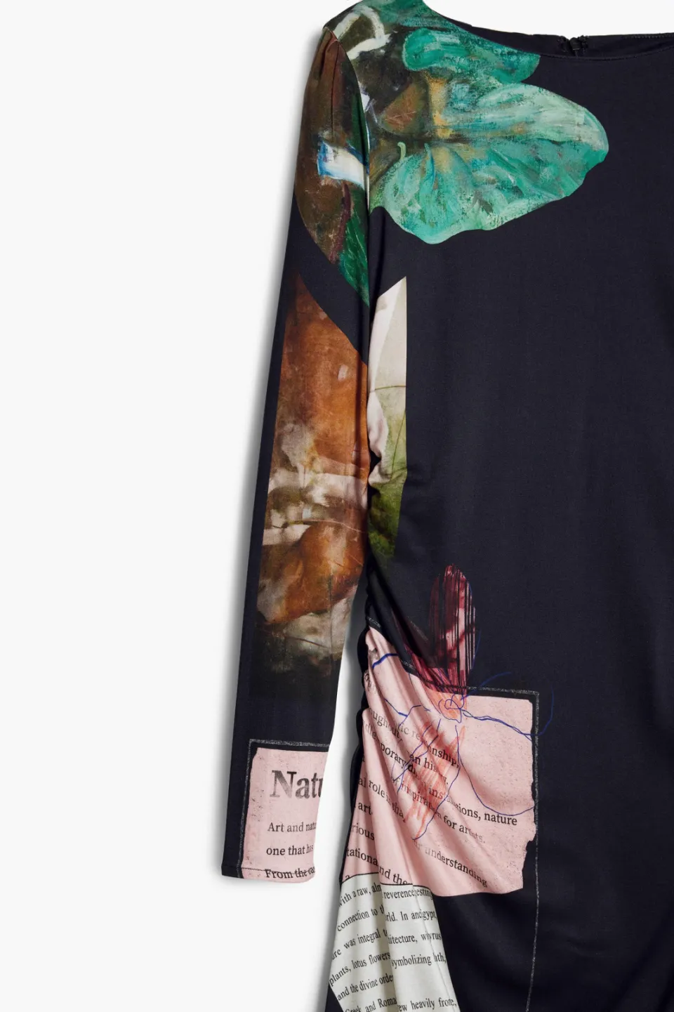 Desigual midi jurk zwart, foto 6