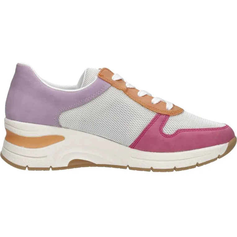 Rieker lage sneakers roze Fuchsia
