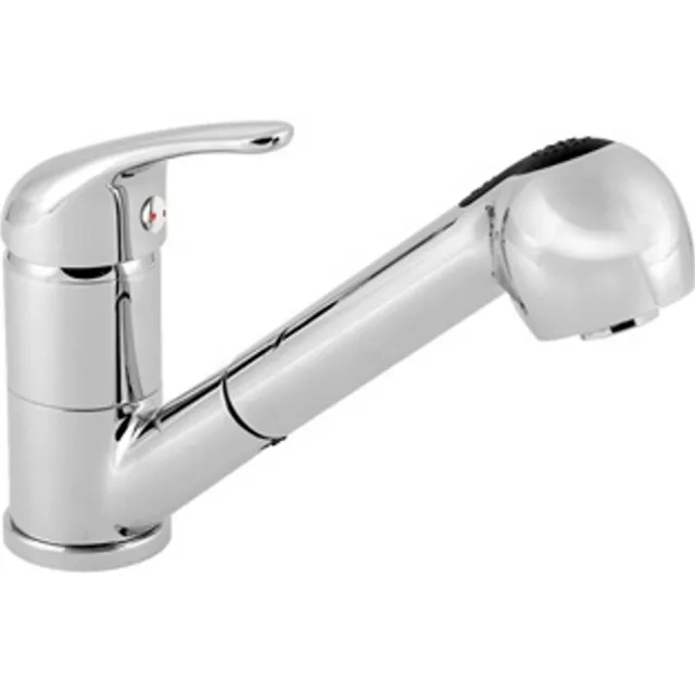 Plieger Keukenmengkraan Plieger Time 1-Gats Uittrekbare Handdouche Chroom