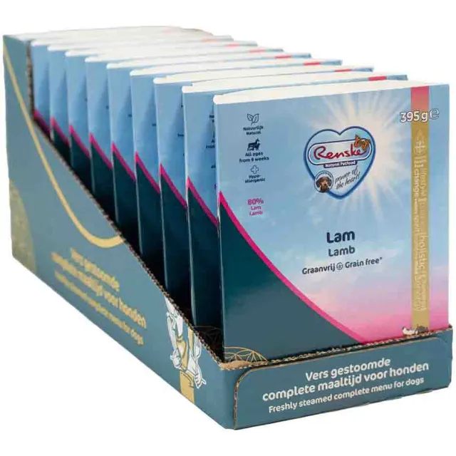 Renske Vers Gestoomd Complete Menu lam graanvrij natvoer hond 10 x 395 g, foto 2