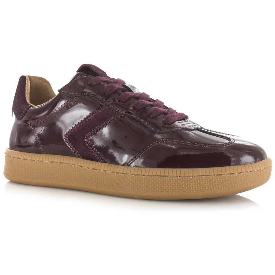 DWRS Label Salta verniz lage sneakers aubergine, foto 2