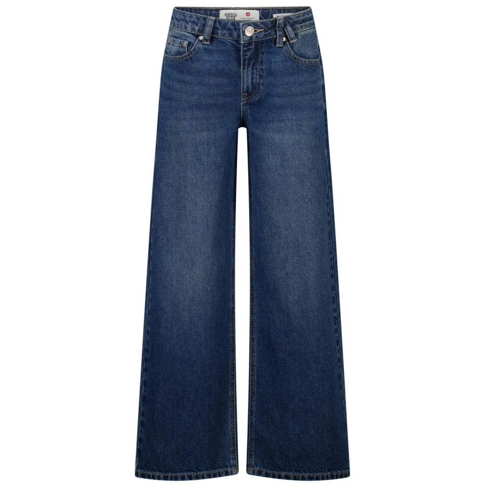 America Today wide leg jeans - dark blue denim, foto 2