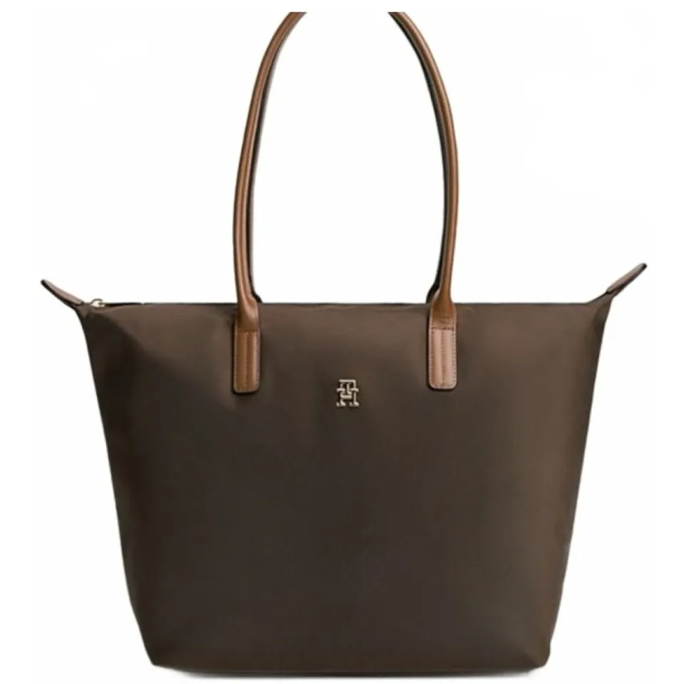 Tommy Hilfiger shopper Popette Maxi donkerbruin bruin, foto 2