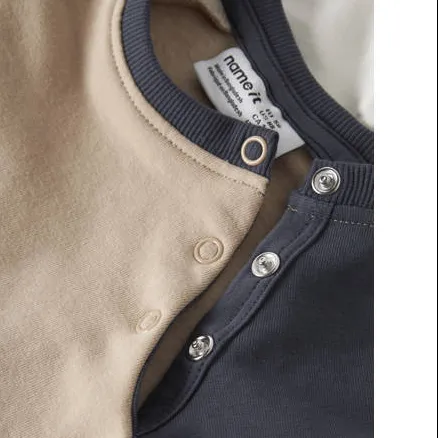 NAME IT BABY rechtvallende sweater met print - beige Meerkleurig, foto 3