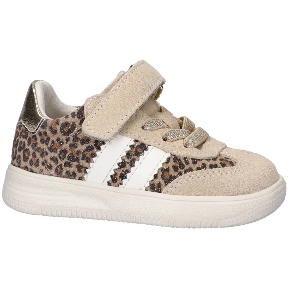 Nelson Kids suede sneakers beige panterprint, foto 5