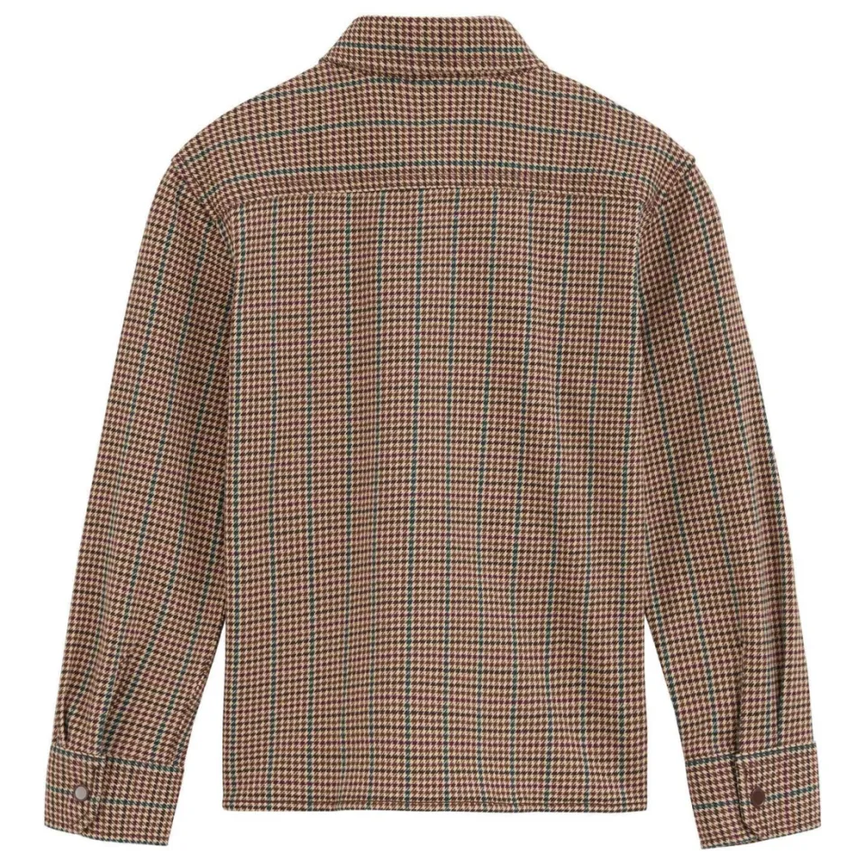 WE Fashion pied-de-poule overhemd - bruin, foto 4