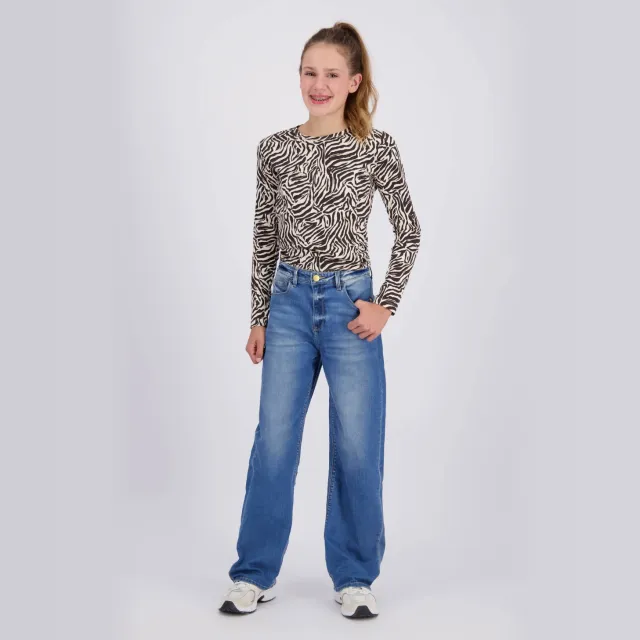 Raizzed Mississippi wide leg jeans - mediumblauw Mid Blue Stone