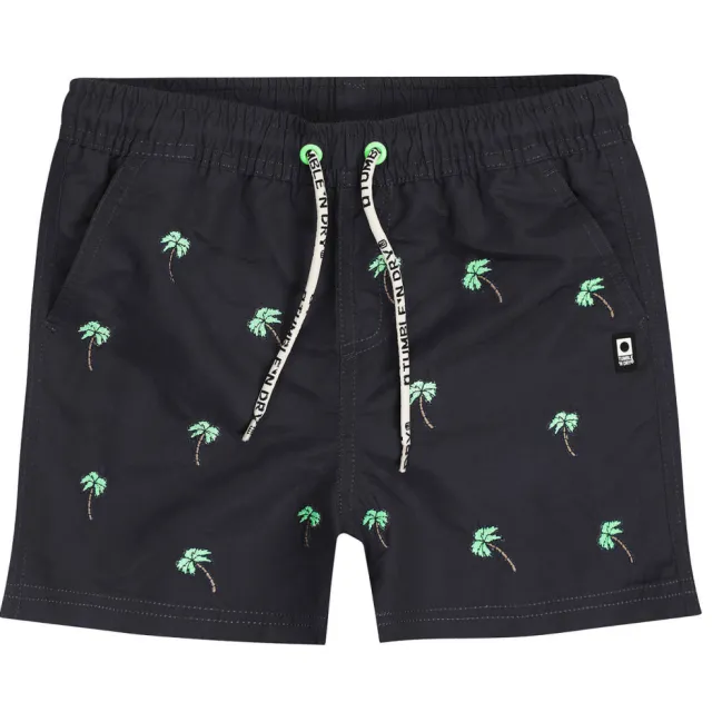 Tumble 'n Dry zwemshort donkerblauw met all over palmboom print