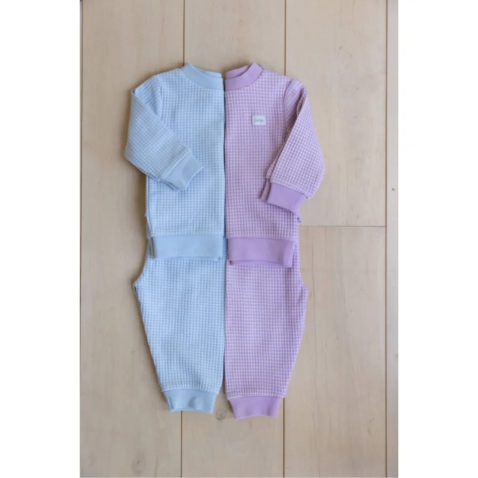Feetje unisex wafel pyjama lila, foto 6
