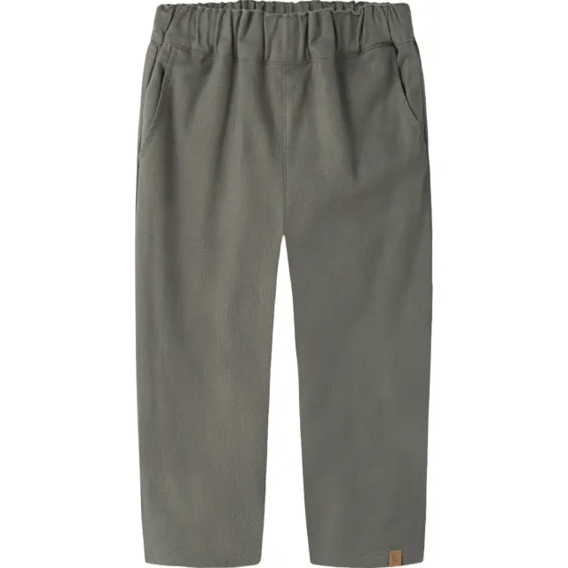 Lil' Atelier MINI casual broek - grijsgroen