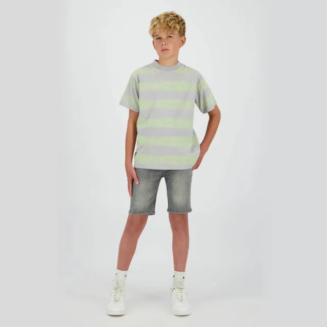 Raizzed Oregon jeansshort mid grey stone