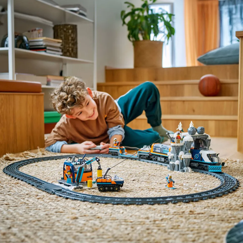 Lego City Onderzoekstrein op de Noordpool, Speelgoedvoertuigset 60470, foto 6