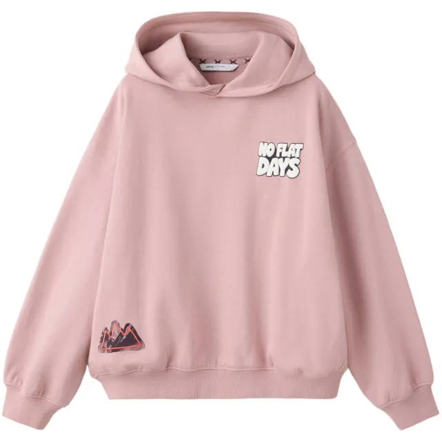 Mango Kids sweater met backprint - pastelroze
