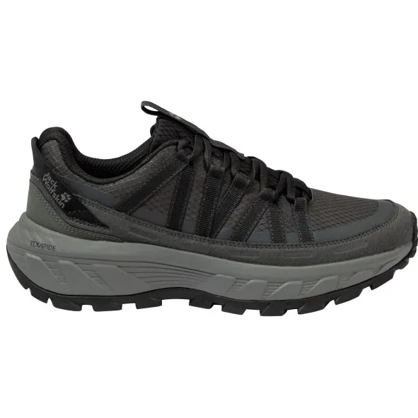 Jack Wolfskin Women's Wild Hike Texapore Low - Multisportschoenen, zwart/grijs