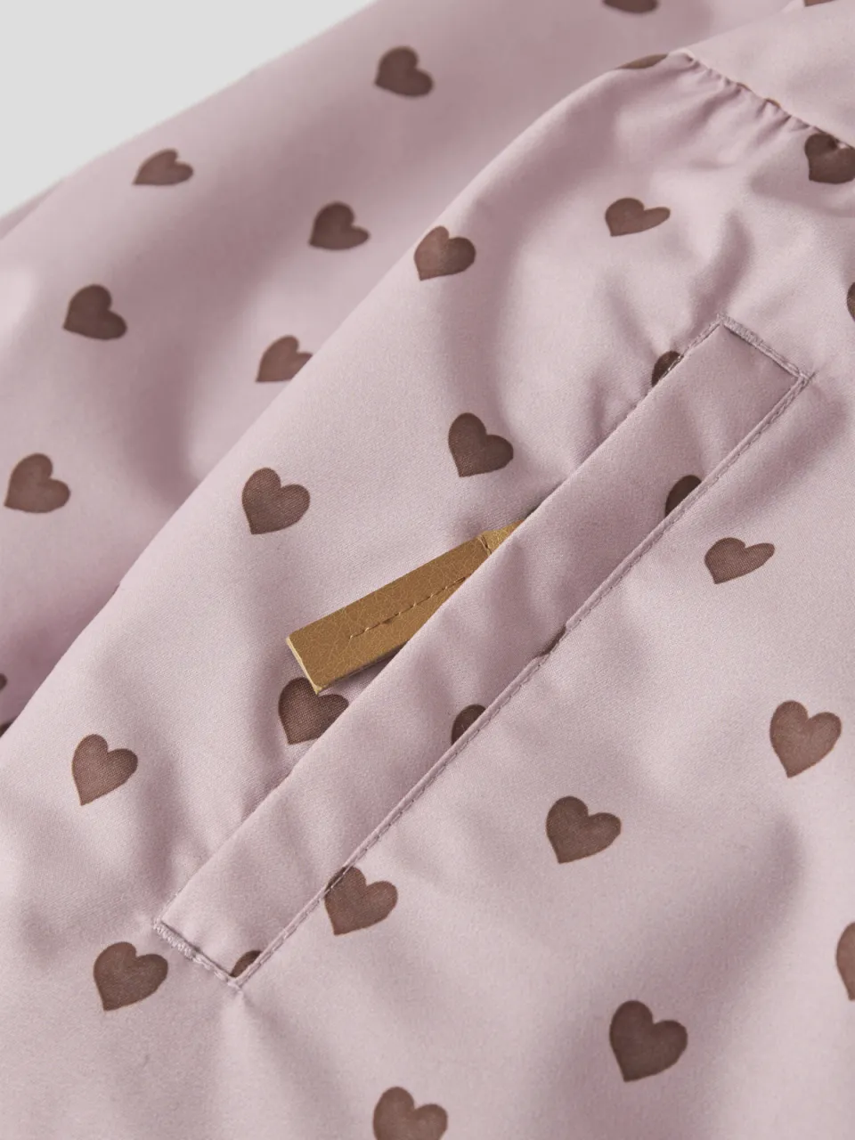 Lil' Atelier MINI winterjas met print - roze/bruin, foto 6