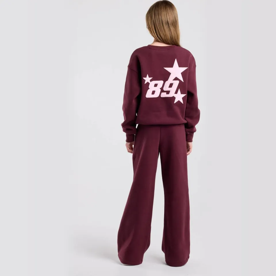 America Today sweater met backprint - donkerrood, foto 5