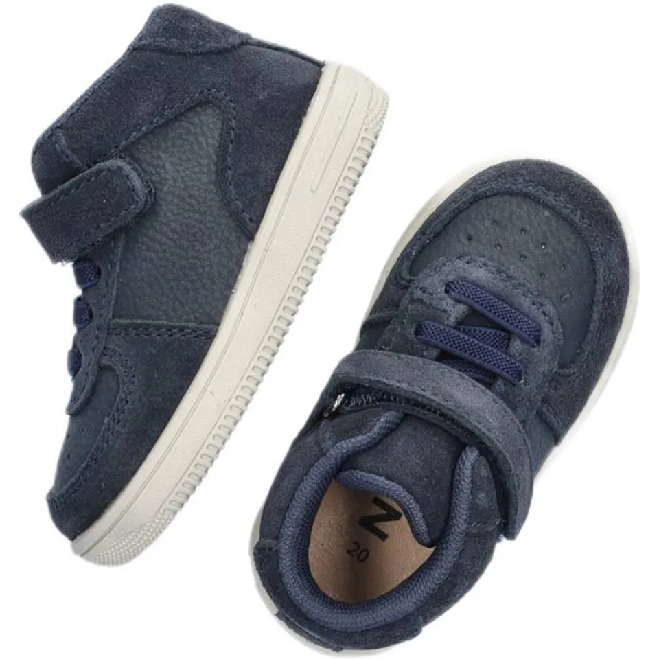 Nelson Kids suède sneakers donkerblauw blauw, foto 5