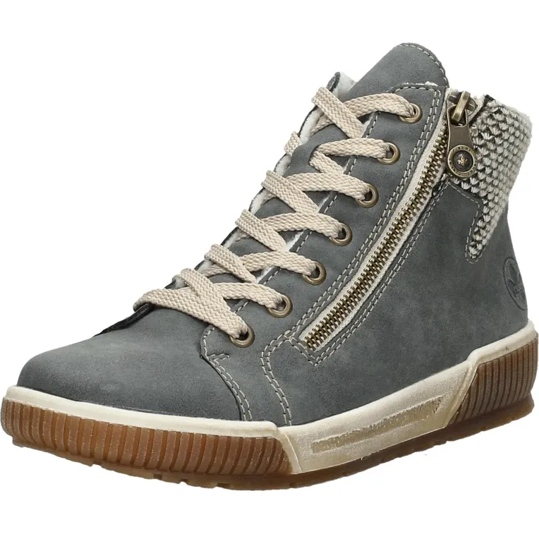 Rieker 198541 hoge sneakers lichtblauw licht blauw, foto 4