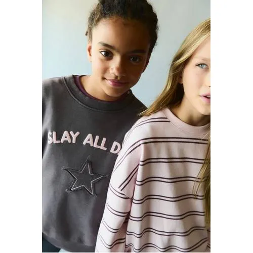 Mango Kids sweater met sterren - antraciet, foto 4