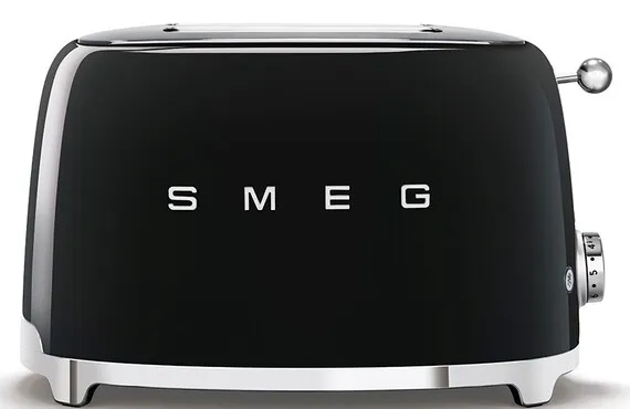 Smeg TSF01BLEU broodrooster zwart, foto 2
