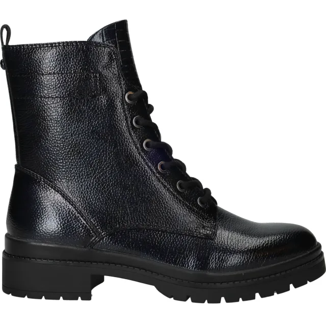 Tamaris veterboots blauw lak