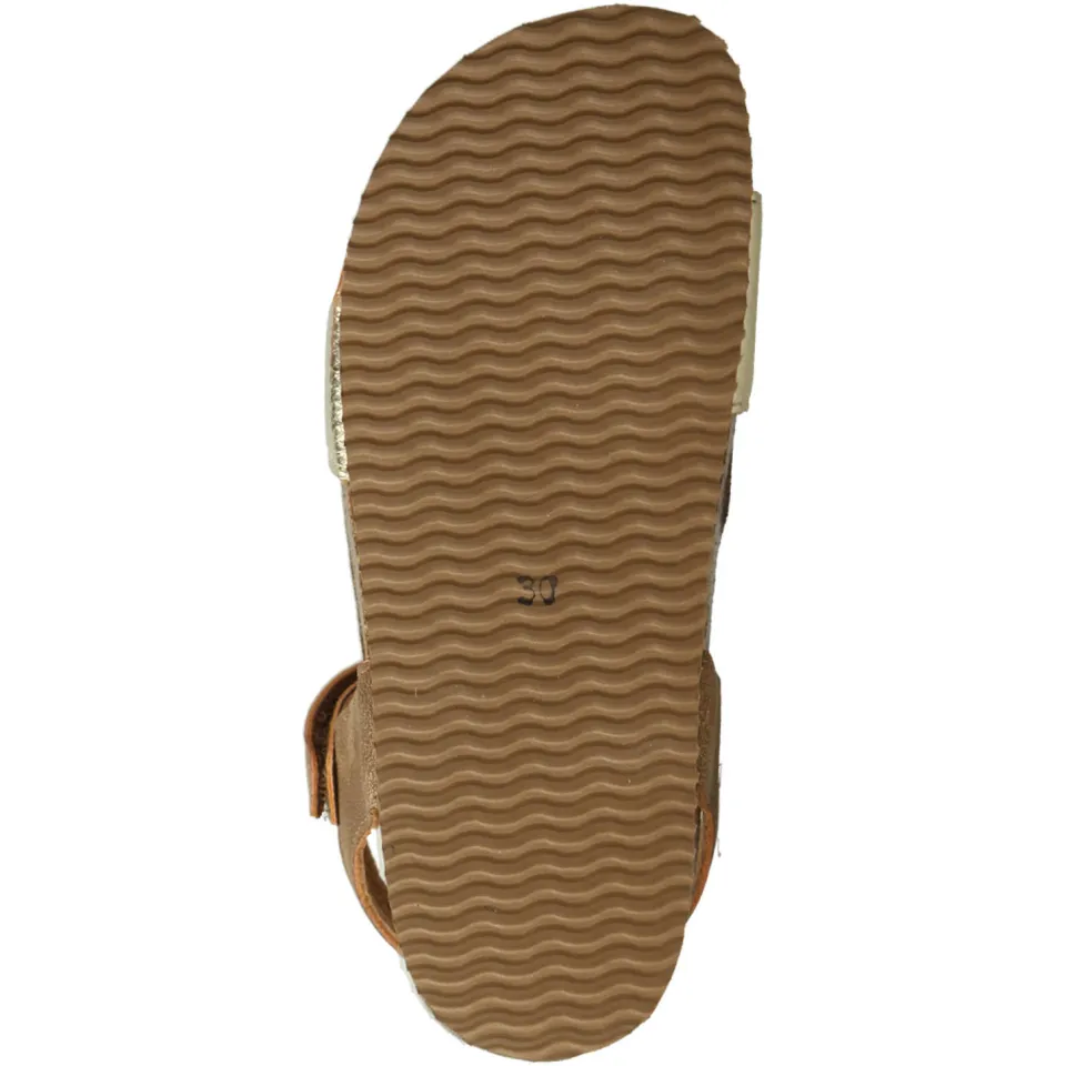 Clic! sandalen bruin/goud, foto 4